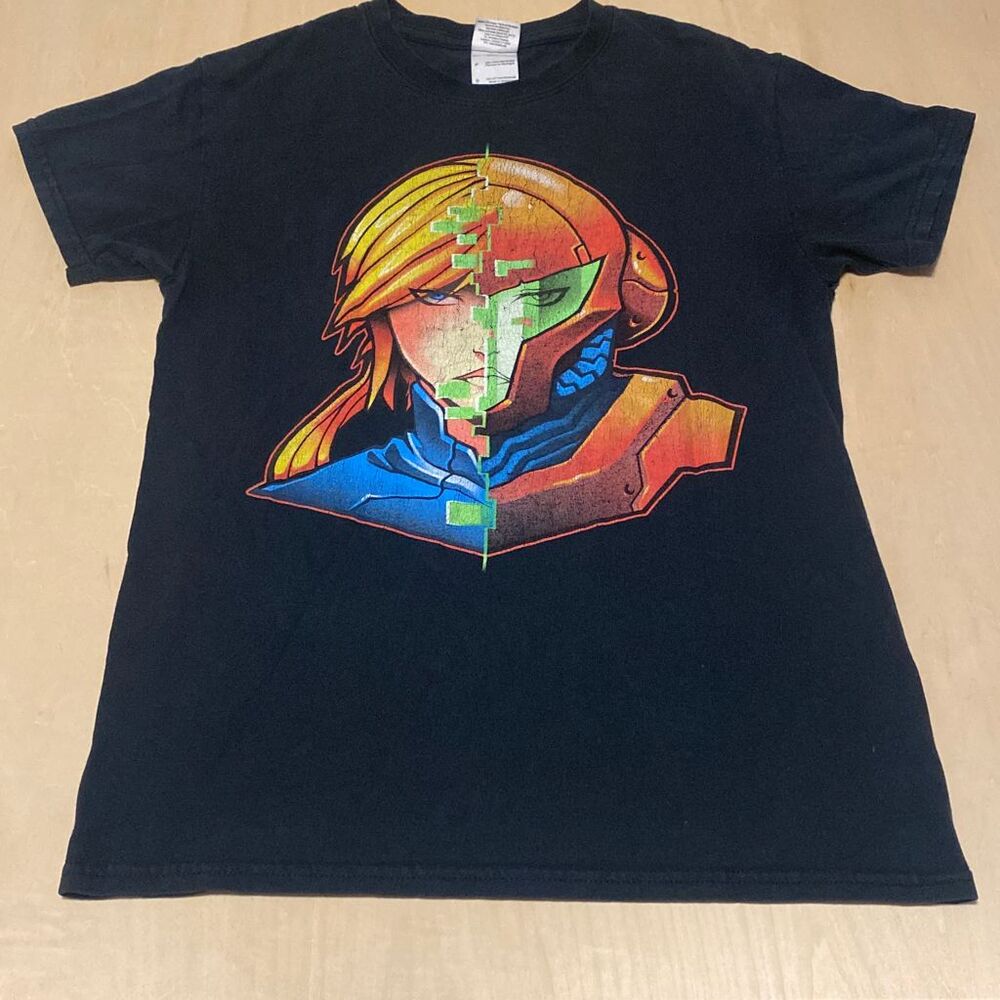 Y2K Nintendo Metroid Faces of Aran t shirt‎